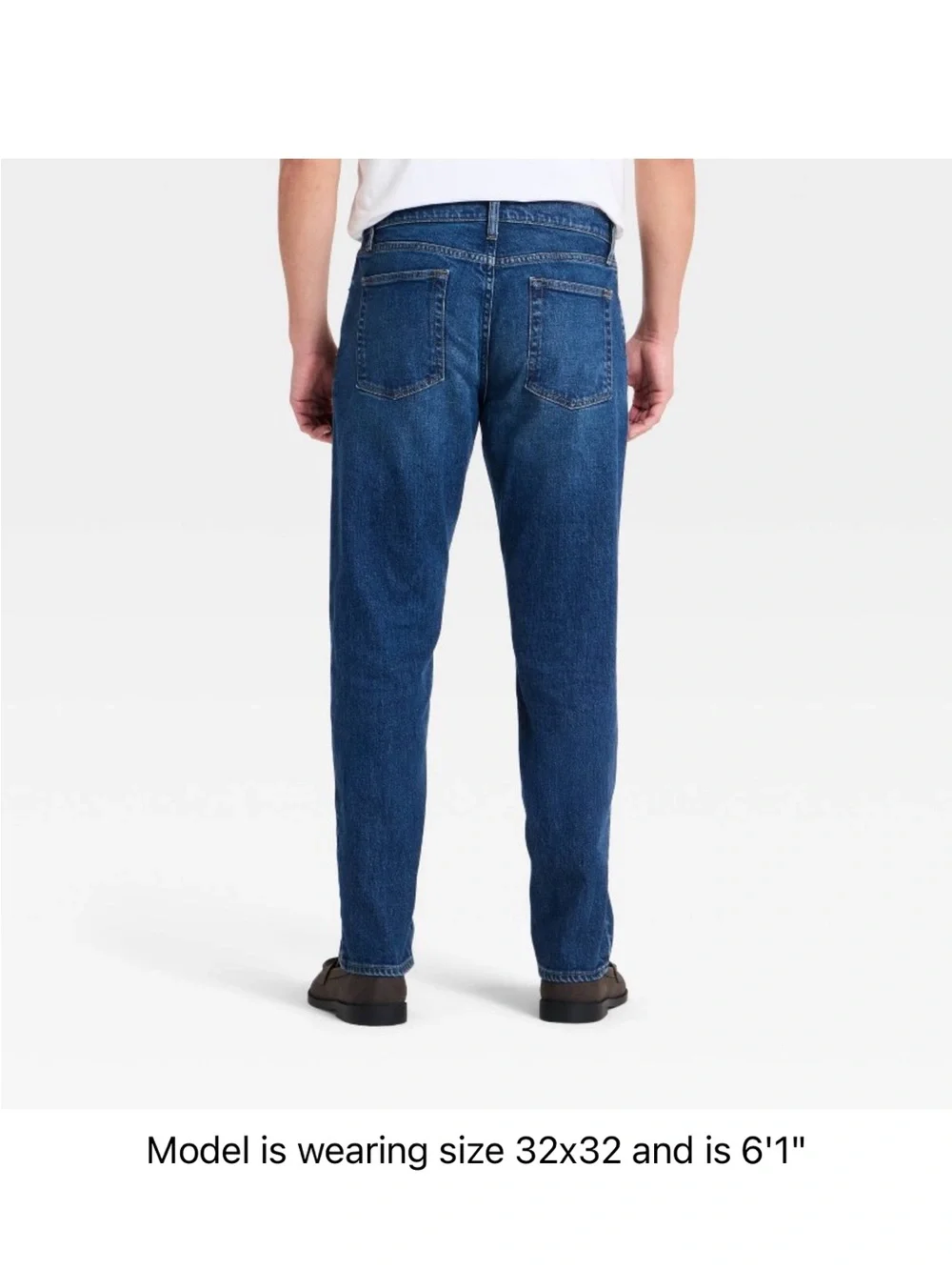 Classic Straight Fit Men's Jeans - Blue 34x34